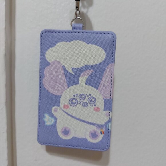 Pretty Practical Clip On ID Card Holder Mini Wallet One Slot Only - Picture 2 of 8